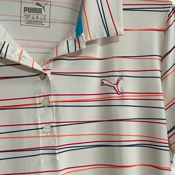 EUC - Women’s Cobra PUMA Golf Roadmap Stripe Polo - Size L - Picture 4 of 12